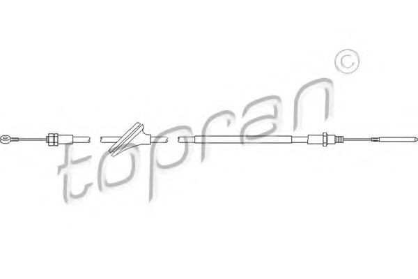 TOPRAN Kabel, manuel gearkasse Varenummer: 501 087 billige