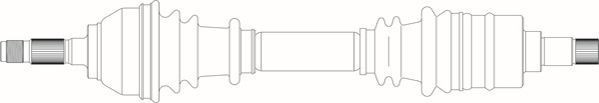 GENERAL RICAMBI Drive shaft Article number: TA3033 cheaply