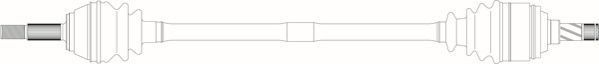 GENERAL RICAMBI Drive shaft Article number: OP3011 cheaply