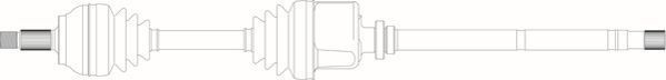 GENERAL RICAMBI Drive shaft Article number: CI3034 cheaply