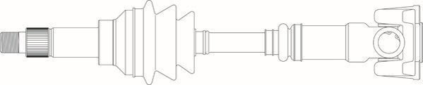 GENERAL RICAMBI Drive shaft Article number: RV3092 cheaply