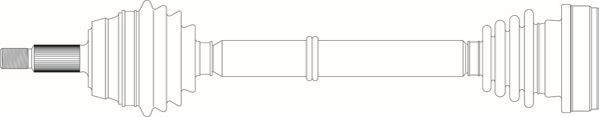 GENERAL RICAMBI Drive shaft Article number: AU3258 cheaply