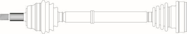 GENERAL RICAMBI Drive shaft Article number: AU3260 cheaply