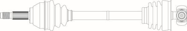 GENERAL RICAMBI Drive shaft Article number: FI3049 cheaply