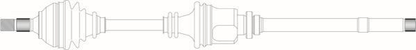 GENERAL RICAMBI Drive shaft Article number: PE3028 cheaply