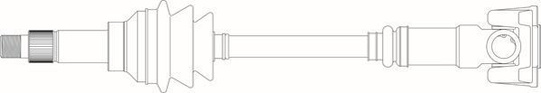 GENERAL RICAMBI Drive shaft Article number: RV3093 cheaply