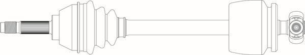 GENERAL RICAMBI Drive shaft Article number: FI3029 cheaply