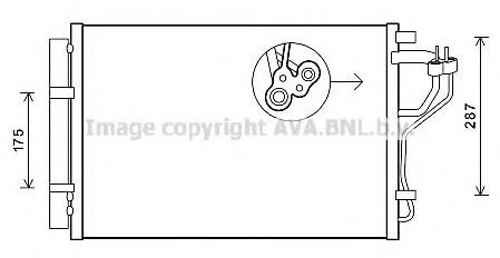 PRASCO Air conditioning condenser Article number: HY5308 cheaply