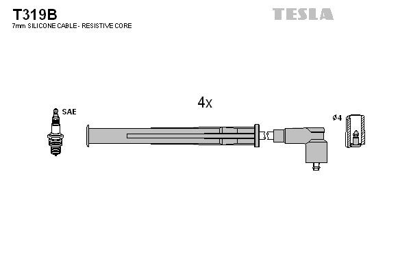 TESLA Ignition Cable Kit Article number: T319B cheaply