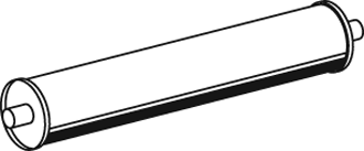 DINEX Mellem- / bagerste lydpotte Varenummer: 40317 billige