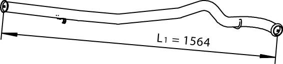 DINEX Exhaust Pipe Article number: 66508 cheaply