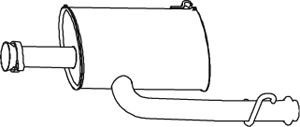 DINEX Middle silencer Article number: 66366 cheaply