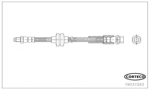 CORTECO Brake hose Article number: 19037293 cheaply