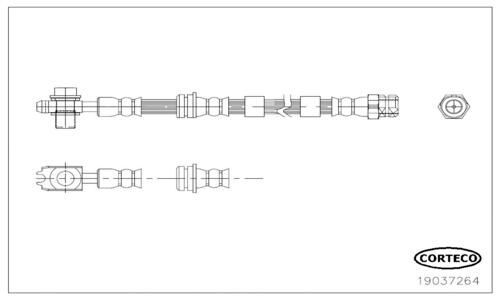 CORTECO Brake hose Article number: 19037264 cheaply