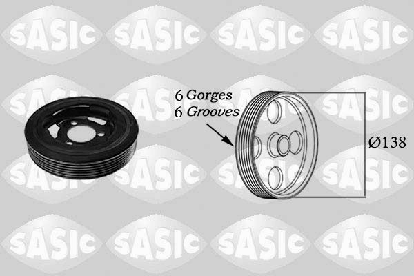 SASIC Crankshaft pulley Article number: 2156025 cheaply