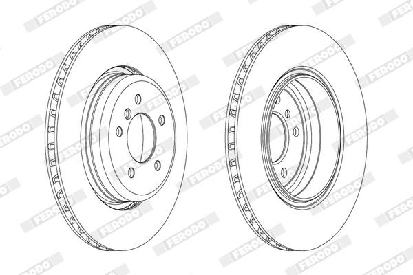 FERODO Bremseskive PREMIER Varenummer: DDF2154C billige