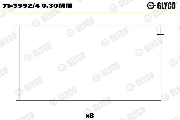 GLYCO Cuzineti biela număr articol: 71-3952/4 0.30mm ieftin