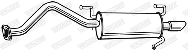 WALKER Rear silencer Article number: 21376 cheaply