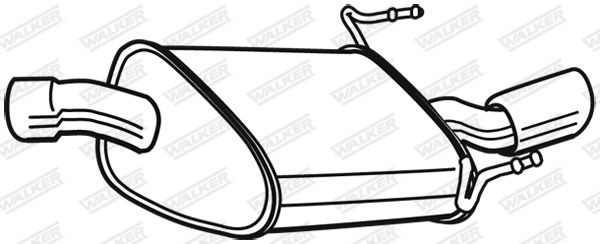 WALKER Rear silencer Article number: 23034 cheaply
