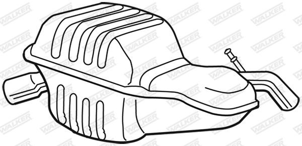 WALKER Rear silencer Article number: 23065 cheaply