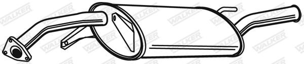 WALKER Rear silencer Article number: 22114 cheaply