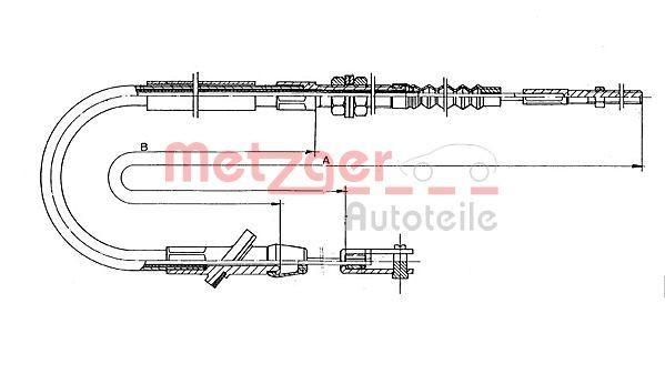 METZGER Clutch Cable Article number: 18.601 cheaply