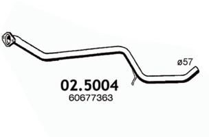 ASSO Exhaust Pipe Article number: 02.5004 cheaply