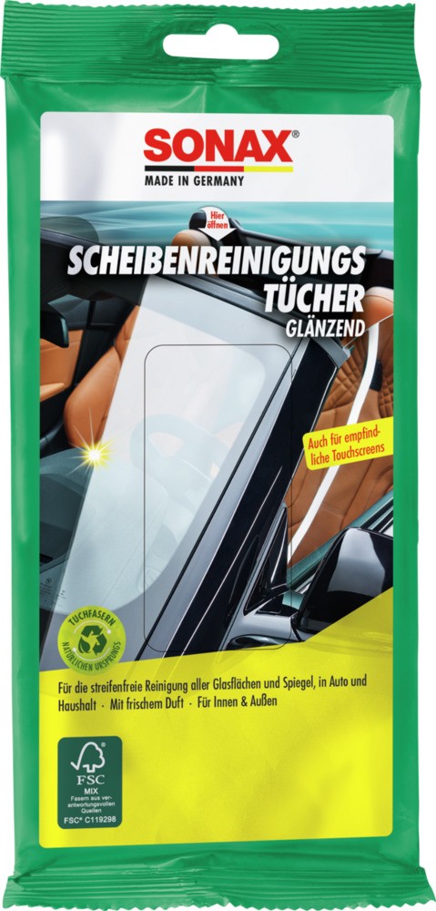 SONAX Glass wipes artikkelnummer: 04150000 billig