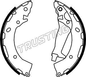 TRUSTING Brake Shoe Set Article number: 046.225 cheaply