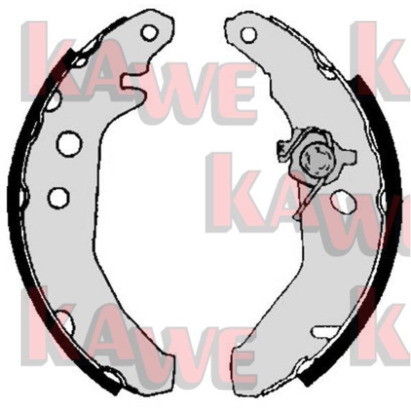 KAWE Brake Shoe Set Article number: 05740 cheaply