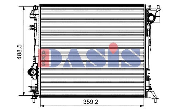 AKS DASIS Радиатор, охлаждане на двигателя артикулен номер: 070192N евтино