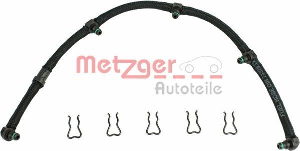 METZGER 0840042 Hose, fuel overflow COROLLA 1.4 D (NDE120_) 90 PS Diesel 2007