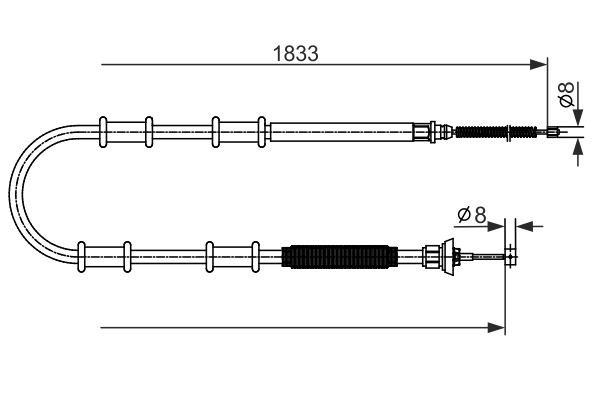 BOSCH Tross, seisupidur Artikli number: 1 987 482 593 soodsalt
