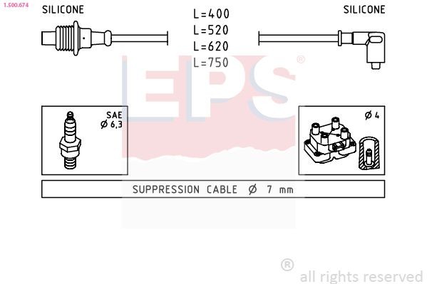 EPS Ignition Cable Kit Article number: 1.500.674 cheaply