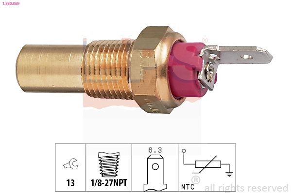 EPS Sensor, coolant temperature Article number: 1.830.069 cheaply