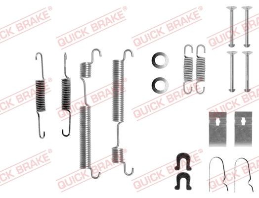 KAWE 105-0653 Kit accessori, Ganasce freno CRX 1.3 (AF1) 71 CV Benzina 1987