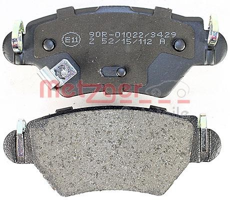 METZGER Brake pad set Article number: 1170809 cheaply