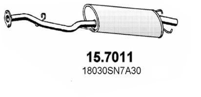 ASSO Rear silencer Article number: 15.7011 cheaply