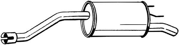 BOSAL Rear silencer Article number: 185-359 cheaply