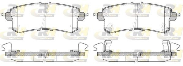 ROADHOUSE Brake pad set Article number: 21447.02 cheaply