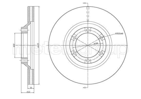 METELLI Brake disc Article number: 23-1745C cheaply