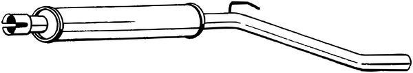 BOSAL Middle silencer Article number: 281-969 cheaply