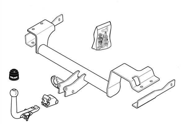BRINK Trailer Hitch Article number: 301900 cheaply