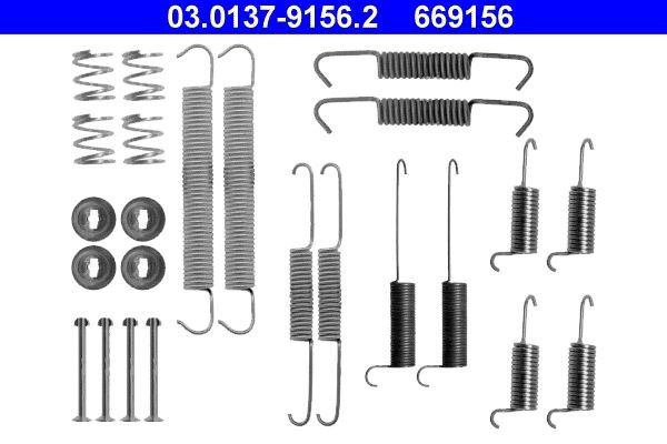 ATE 03.0137-9156.2 Accessory Kit, brake shoes TRANSPORTER 2.4 D Syncro 78 PS Diesel 2003