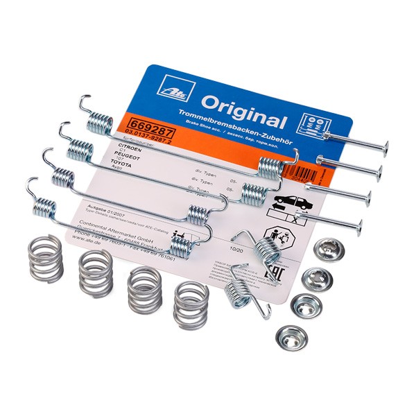 ATE 03.0137-9287.2 Accessory Kit, brake shoes YARIS 1.4 D-4D (NLP10_) 75 PS Diesel 2005