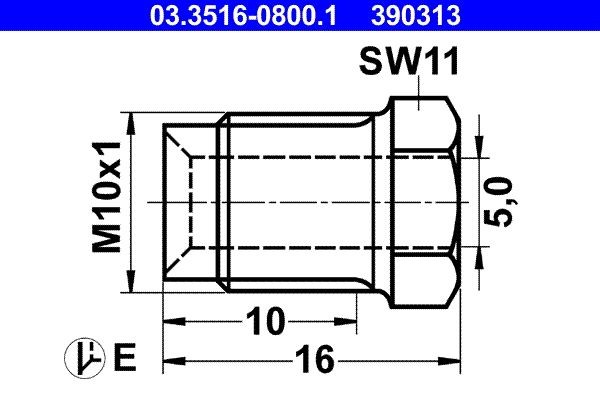 ATE Kruvi Artikli number: 03.3516-0800.1 soodsalt