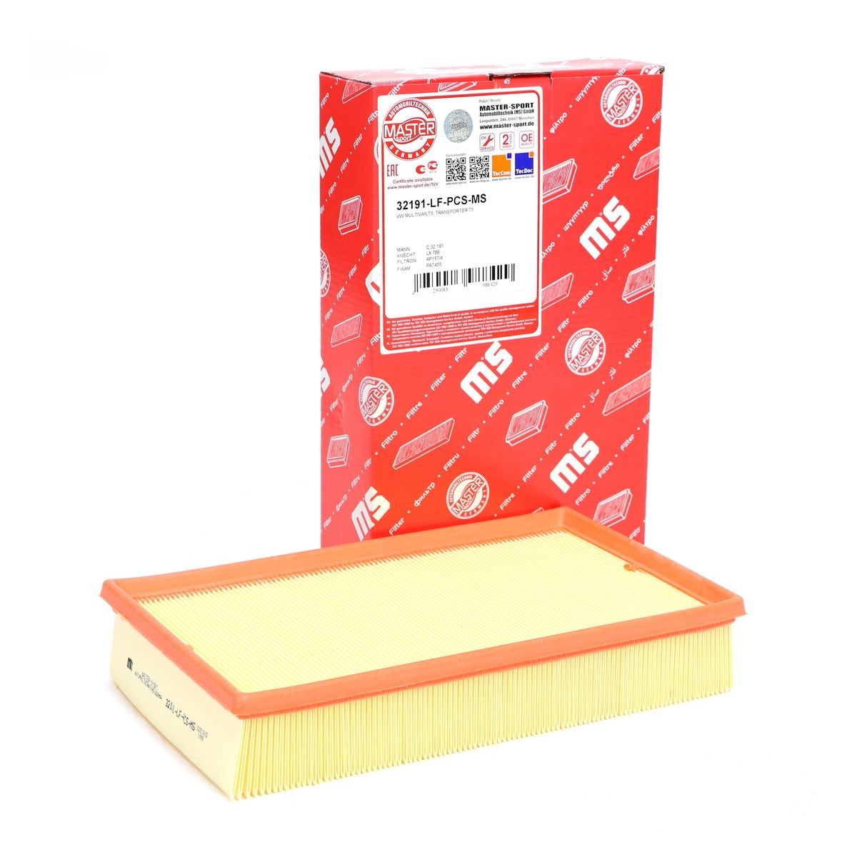 MASTER-SPORT Air filter Article number: 32191-LF-PCS-MS cheaply