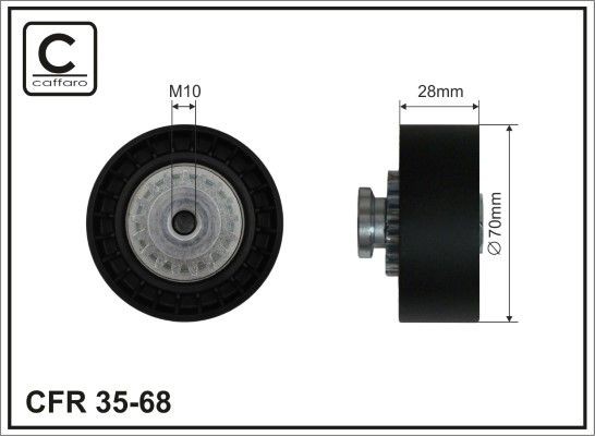 CAFFARO Tensioner pulley Article number: 35-68 cheaply