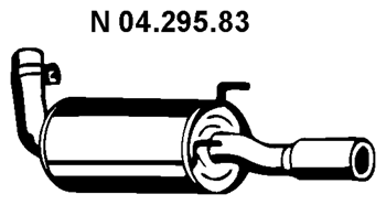 EBERSPÄCHER Lõppsummuti Artikli number: 04.295.83 soodsalt