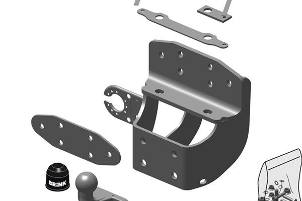 BRINK Trailer Hitch Article number: 424600 cheaply